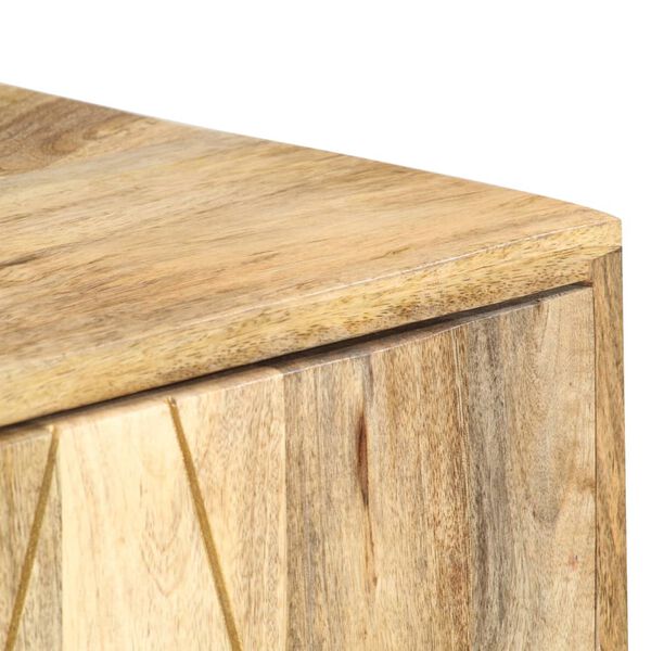 vidaXL Ντουλάπι με Συρτάρια 118 x 30 x 75 εκ. από Μασίφ Ξύλο Μάνγκο