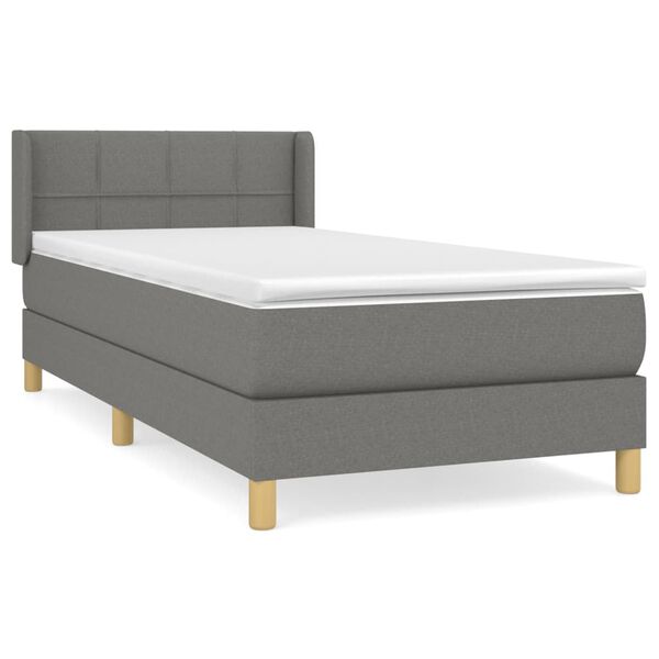 vidaXL &Kappa;&rho;&epsilon;&beta;ά&tau;&iota; Boxspring &mu;&epsilon; &Sigma;&tau;&rho;ώ&mu;&alpha; &Sigma;&kappa;&omicron;ύ&rho;&omicron; &Gamma;&kappa;&rho;&iota; 90x190 &epsilon;&kappa;. &Upsilon;&phi;&alpha;&sigma;&mu;ά&tau;&iota;&nu;&omicron;