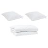 vidaXL Πάπλωμα με μαξιλάρι 3 pcs Λευκό 260 x 220 εκ. Μικροΐνες