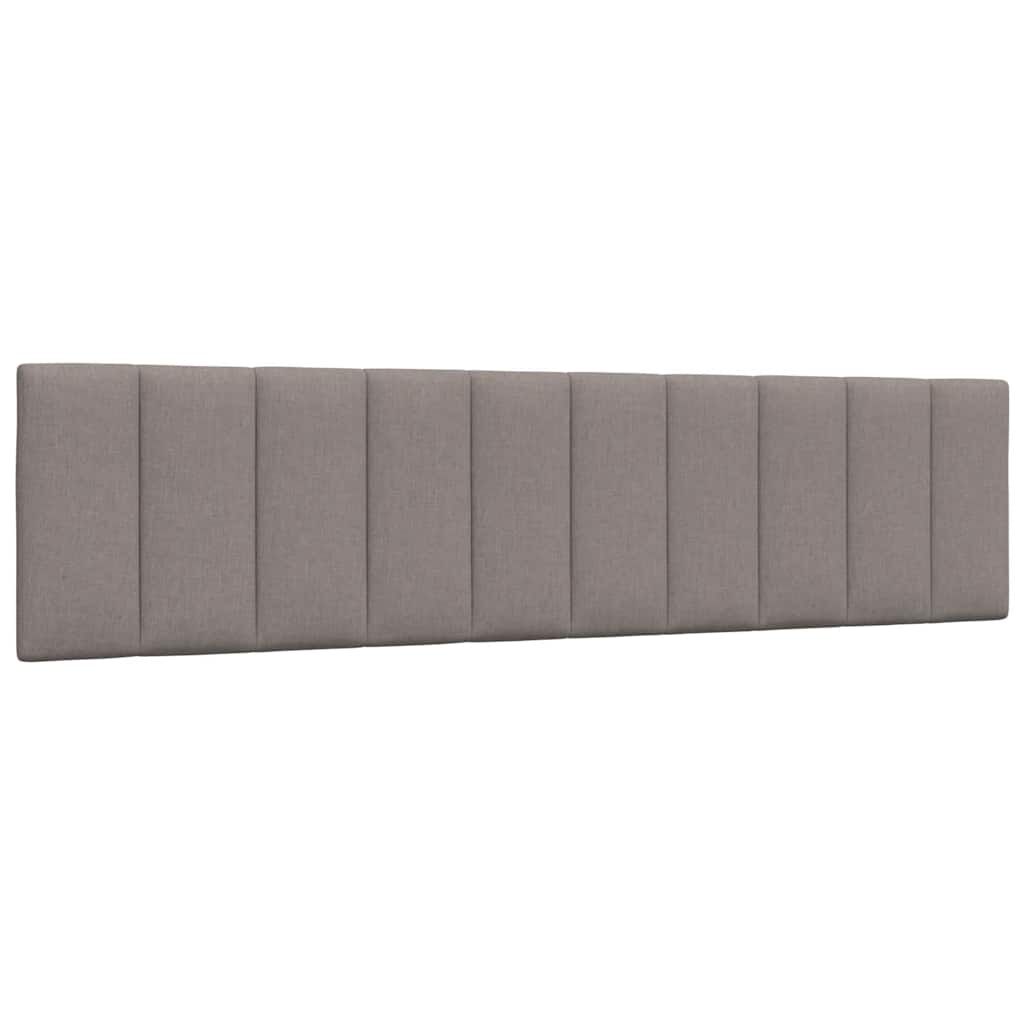 vidaXL Σκελετός Κρεβατιού Χωρίς Στρώμα Taupe 200x200 εκ.Υφασμάτινο