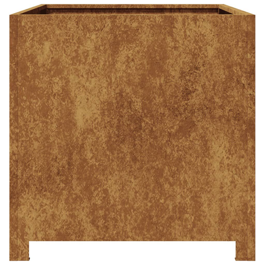 vidaXL Ζαρντινιέρα Κήπου 50x50x50 εκ Ατσάλι Σκληρυθέν στον Αέρα