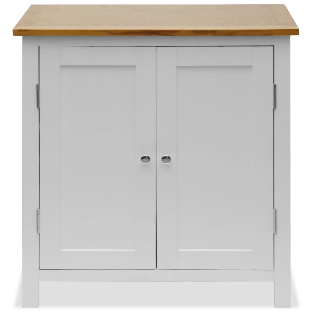vidaXL Ντουλάπι 70 x 35 x 75 εκ. από Μασίφ Ξύλο Δρυός
