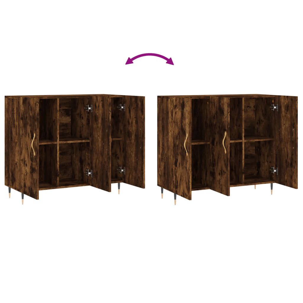 vidaXL Ντουλάπι Καπνιστή Δρυς 90x34x80 εκ. Επεξεργασμένο Ξύλο