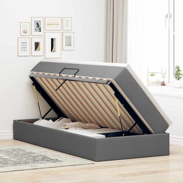 vidaXL &Kappa;&rho;&epsilon;&beta;ά&tau;&iota; &mu;&epsilon; &alpha;&pi;&omicron;&theta;&eta;&kappa;&epsilon;&upsilon;&tau;&iota;&kappa;ό &chi;ώ&rho;&omicron; &kappa;&alpha;&iota; &sigma;&tau;&rho;ώ&mu;&alpha; &Sigma;&kappa;&omicron;ύ&rho;&omicron; &Gamma;&kappa;&rho;&iota; 90 x 190 cm