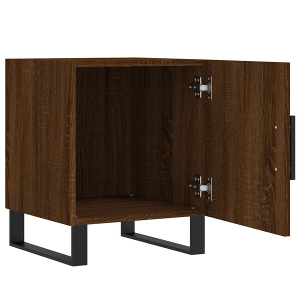vidaXL Κομοδίνο Καφέ Δρυς 40 x 40 x 50 εκ. από Επεξεργασμένο Ξύλο