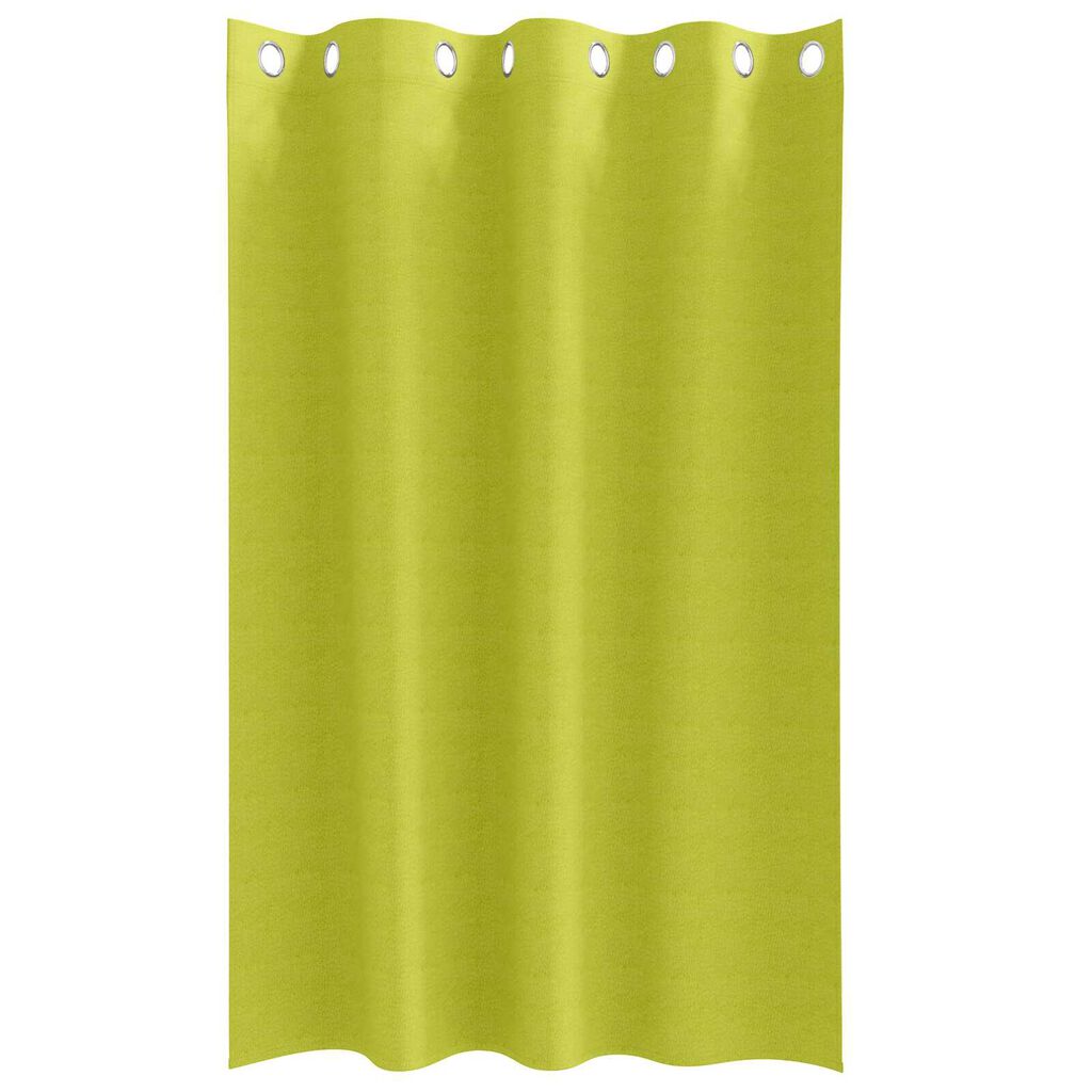 vidaXL Κουρτίνες με κουρτίνες 2 pcs Λαχανί 175 x 140 εκ. Πολυεστέρας