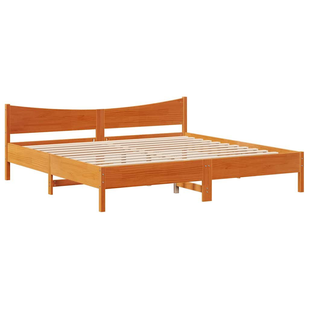 vidaXL Πλαίσιο Κρεβατιού με Συρτάρια 180x200 εκ. Μασίφ Ξύλο Πεύκου