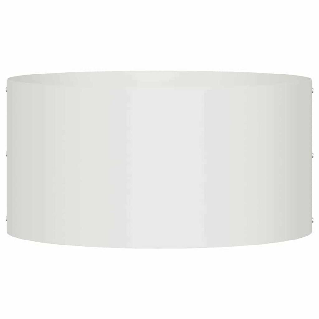 vidaXL Γλάστρα Κήπου Λευκό 40 x 40 x 20 cm Ατσάλι