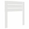 vidaXL Κεφαλάρι με κεφαλάρι Λευκό 90 cm Επεξεργασμένο ξύλο