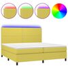vidaXL &Kappa;&rho;&epsilon;&beta;ά&tau;&iota; Boxspring &mu;&epsilon; &Sigma;&tau;&rho;ώ&mu;&alpha; & LED &Pi;&rho;ά&sigma;&iota;&nu;&omicron; 200x200 &epsilon;&kappa; &Upsilon;&phi;&alpha;&sigma;&mu;ά&tau;&iota;&nu;&omicron;