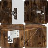 vidaXL Σετ Επίπλων Μπάνιου 5 pcs Καπνιστή δρυς 30 x 35 x 192 εκ.