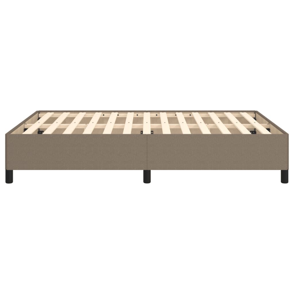 vidaXL Σκελετός Κρεβατιού Χωρίς Στρώμα Taupe 140x200 εκ. Υφασμάτινο