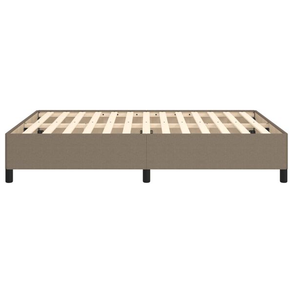 vidaXL Σκελετός Κρεβατιού Χωρίς Στρώμα Taupe 140x200 εκ. Υφασμάτινο