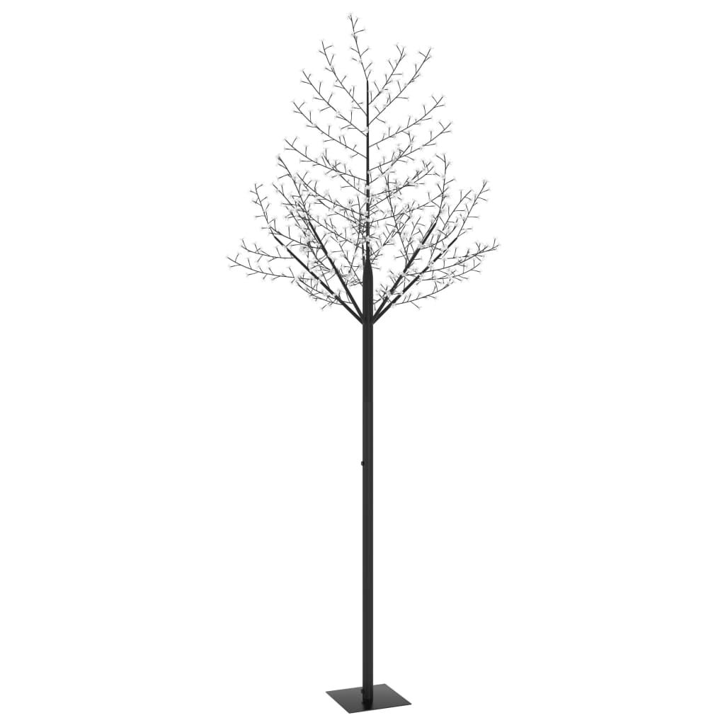 vidaXL Χριστουγεννιάτικο Δέντρο Κερασιά 600 LED Μπλε Φως 300 εκ.