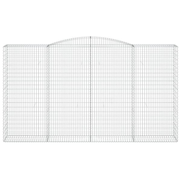 vidaXL Συρματοκιβώτια Τοξωτά 8 τεμ. 400x50x220/240 εκ. Γαλβαν. Σίδερο