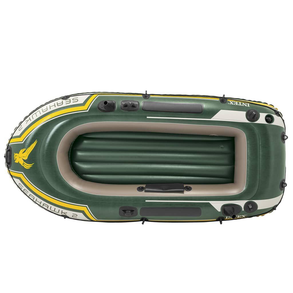 Intex Σετ Φουσκωτού Σκάφους Seahawk 2 με Κινητήρα και Βάση