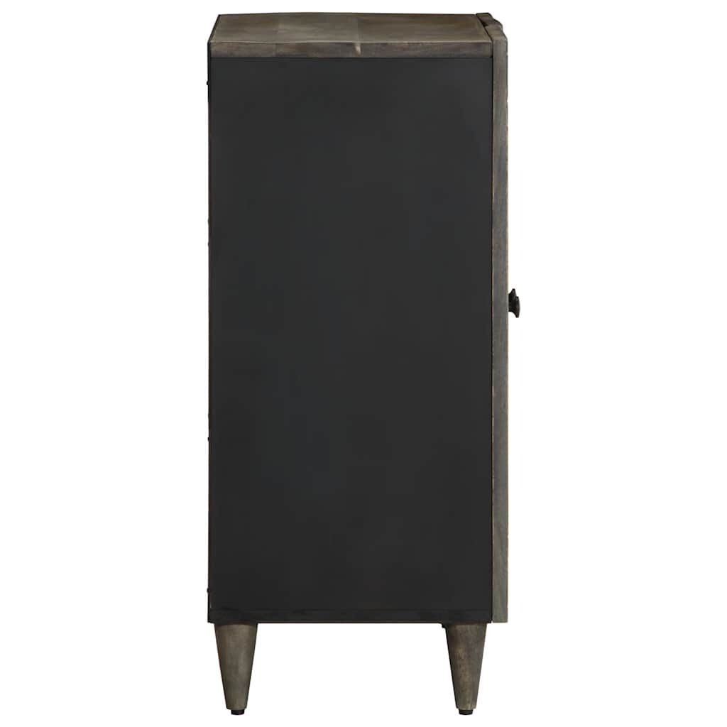 vidaXL Sideboard ανοιχτό γκρι 60x33,5x75 cm μασίφ ξύλο Mango