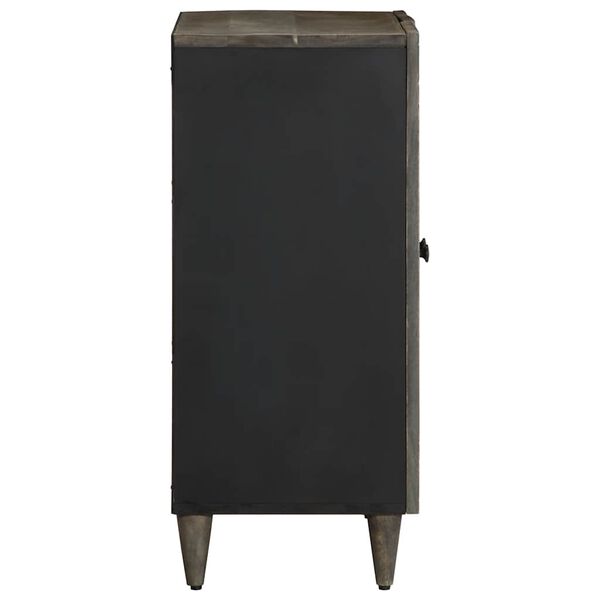 vidaXL Sideboard ανοιχτό γκρι 60x33,5x75 cm μασίφ ξύλο Mango