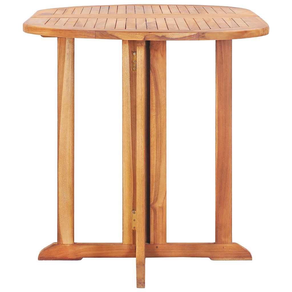 vidaXL Τραπέζι Κήπου Butterfly Πτυσσόμενο 120x70x75 εκ Μασίφ Ξύλο Teak