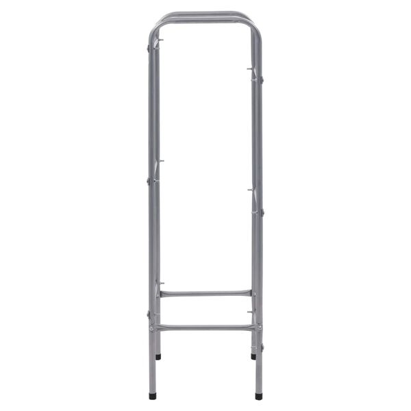 vidaXL Ράφι Αποθήκευσης για 3 Κιβώτια Ασημί 50x33x116 εκ. Ατσάλινο