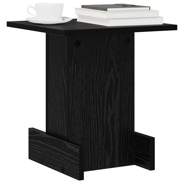 vidaXL End Table &Mu;&alpha;ύ&rho;&eta; &Omicron;&xi;&upsilon;ά 35,5 x 35 x 40 &epsilon;&kappa; &Epsilon;&pi;&epsilon;&xi;&epsilon;&rho;&gamma;&alpha;&sigma;&mu;έ&nu;&omicron; &xi;ύ&lambda;&omicron;
