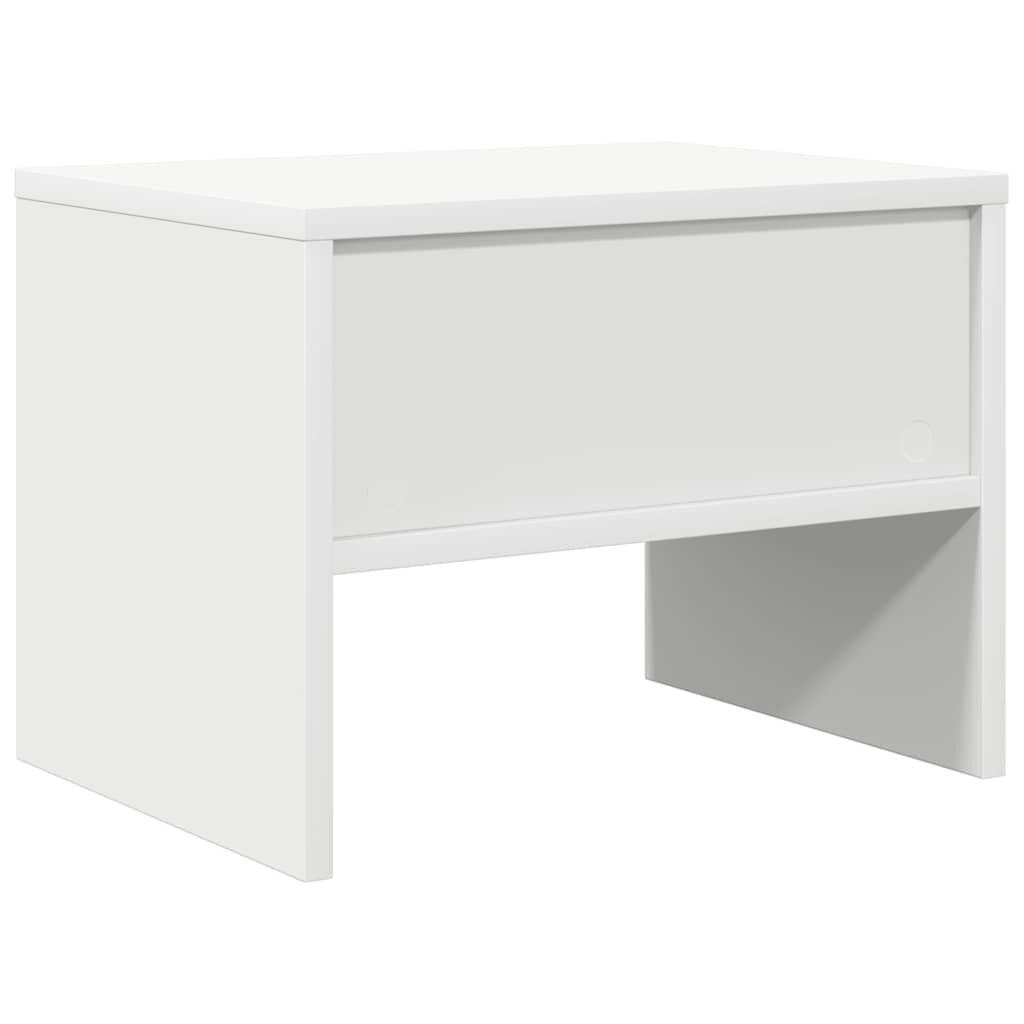 vidaXL Κομοδίνο Λευκό 40 x 30 x 30 εκ. από Επεξ. Ξύλο