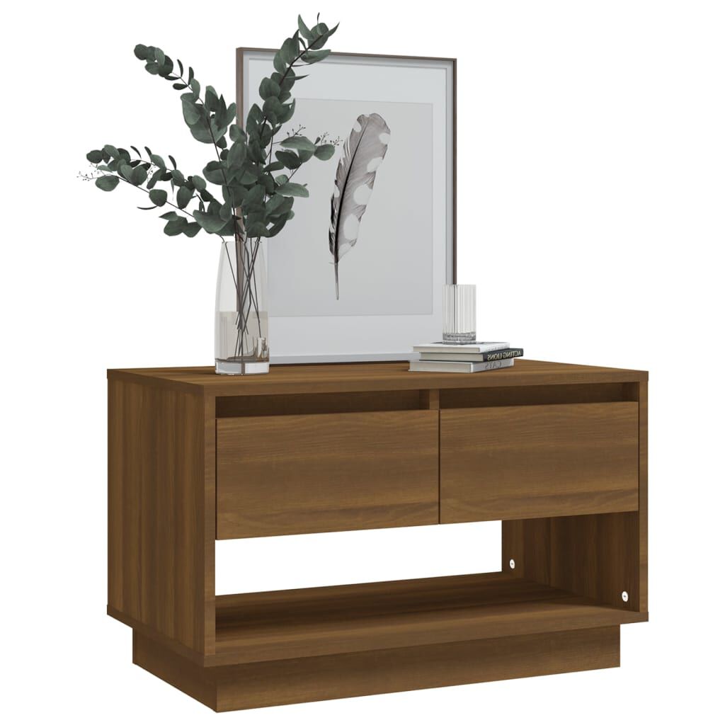 vidaXL Έπιπλο Τηλεόρασης Καφέ Δρυς 70x41x44 εκ. Επεξεργασμένο Ξύλο