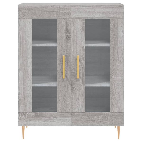 vidaXL Ντουλάπι Γκρι Sonoma 69,5 x 34 x 90 εκ. από Επεξεργασμένο Ξύλο
