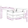 vidaXL Τραπεζάκι Σαλονιού Γκρι Sonoma 80x80x45 εκ. Επεξ. Ξύλο/Μέταλλο