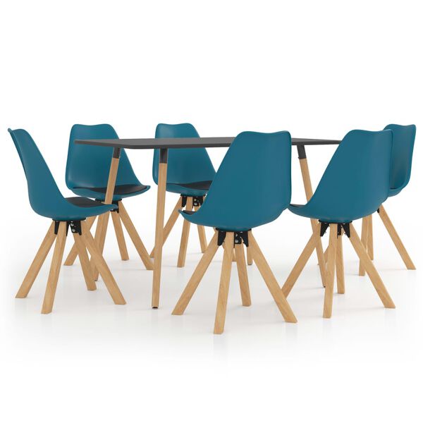 vidaXL &Sigma;&epsilon;&tau; &Tau;&rho;&alpha;&pi;&epsilon;&zeta;&alpha;&rho;ί&alpha;&sigmaf; 7 &Tau;&epsilon;&mu;&alpha;&chi;ί&omega;&nu; &Tau;&iota;&rho;&kappa;&omicron;&upsilon;ά&zeta; / &Mu;&alpha;ύ&rho;&omicron;