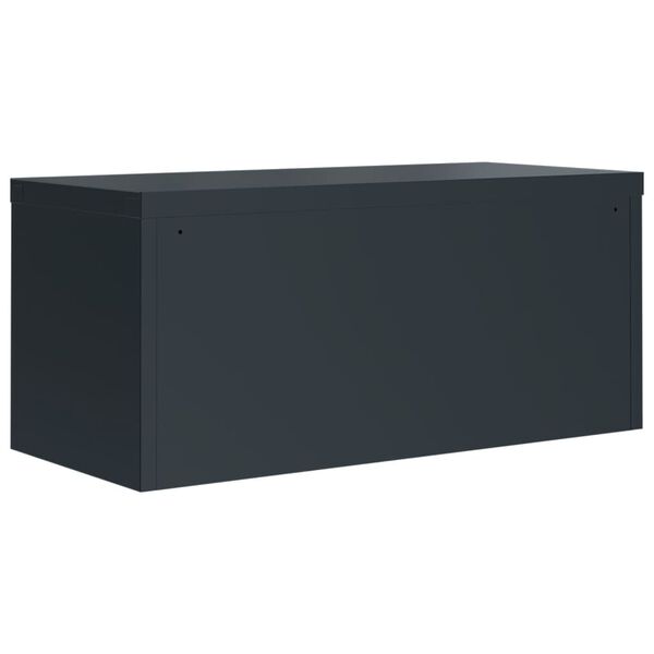 vidaXL Αρχειοθήκη Ανθρακί 90 x 40 x 110 εκ. Ατσάλινη