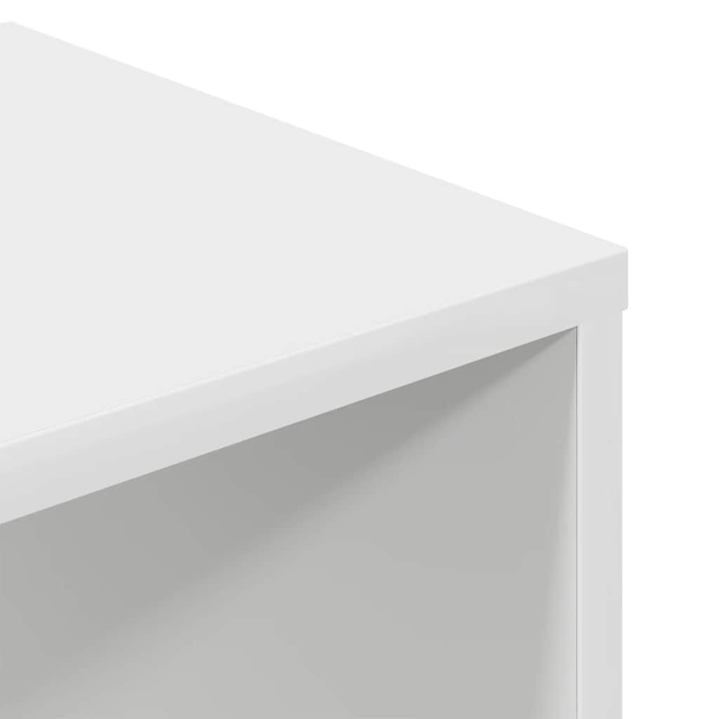 vidaXL Βιβλιοθήκη με 5 Ράφια Λευκή 34x31x112 εκ. Επεξεργασμένο Ξύλο