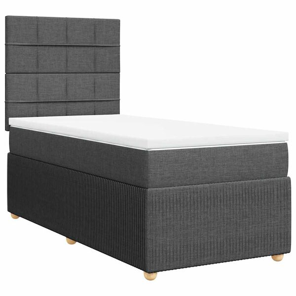 vidaXL &Kappa;&rho;&epsilon;&beta;ά&tau;&iota; Boxspring &mu;&epsilon; &Sigma;&tau;&rho;ώ&mu;&alpha; &Sigma;&kappa;&omicron;ύ&rho;&omicron; &Gamma;&kappa;&rho;&iota; 80x200 &epsilon;&kappa;. &Upsilon;&phi;&alpha;&sigma;&mu;ά&tau;&iota;&nu;&omicron;