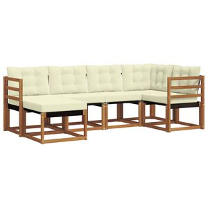 vidaXL &Sigma;&epsilon;&iota;&rho;ά &Kappa;&alpha;&nu;&alpha;&pi;έ &Epsilon;&xi;&omega;&tau;&epsilon;&rho;&iota;&kappa;&omicron;ύ &mu;&epsilon; &mu;&alpha;&xi;&iota;&lambda;ά&rho;&iota; 6 pcs &Phi;&upsilon;&sigma;&iota;&kappa;ό &kappa;&alpha;&iota; &Kappa;&rho;έ&mu;&alpha;