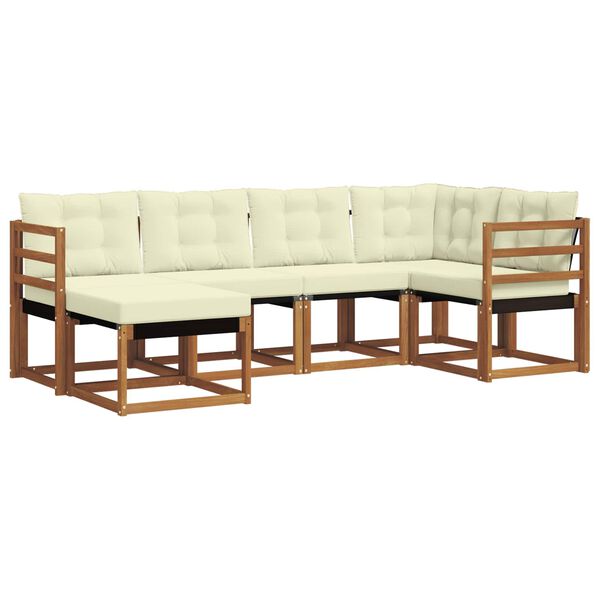 vidaXL &Sigma;&epsilon;&iota;&rho;ά &Kappa;&alpha;&nu;&alpha;&pi;έ &Epsilon;&xi;&omega;&tau;&epsilon;&rho;&iota;&kappa;&omicron;ύ &mu;&epsilon; &mu;&alpha;&xi;&iota;&lambda;ά&rho;&iota; 6 pcs &Phi;&upsilon;&sigma;&iota;&kappa;ό &kappa;&alpha;&iota; &Kappa;&rho;έ&mu;&alpha;