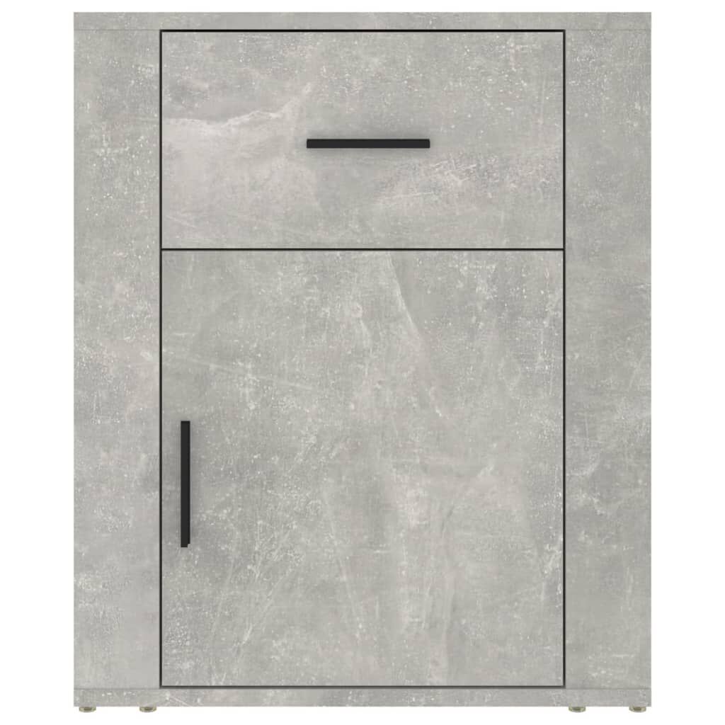 vidaXL Κομοδίνο Γκρι Σκυρ. 50 x 36 x 60 εκ. από Επεξεργασμένο Ξύλο
