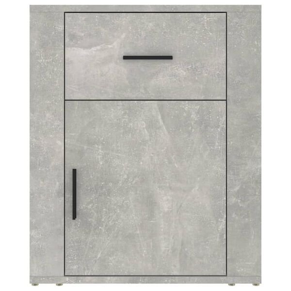 vidaXL Κομοδίνο Γκρι Σκυρ. 50 x 36 x 60 εκ. από Επεξεργασμένο Ξύλο