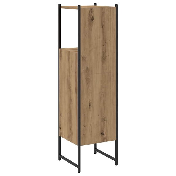 vidaXL Ντουλάπι μπάνιου Δρυς τεχνίτης 33x33x120,5 cm