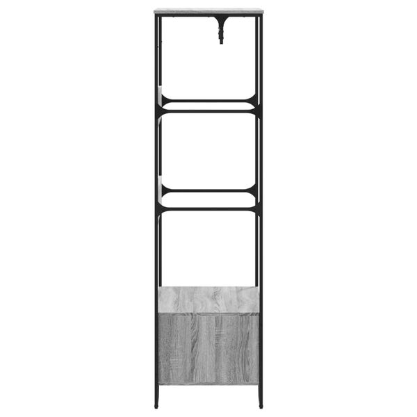 vidaXL Ντουλάπα Γκρι Sonoma 90x50x180 εκ. από Επεξεργασμένο Ξύλο