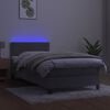vidaXL &Kappa;&rho;&epsilon;&beta;ά&tau;&iota; Boxspring &mu;&epsilon; &Sigma;&tau;&rho;ώ&mu;&alpha; & LED &Alpha;&nu;.&Gamma;&kappa;&rho;&iota; 90x200 &epsilon;&kappa;. &Beta;&epsilon;&lambda;&omicron;ύ&delta;&iota;&nu;&omicron;