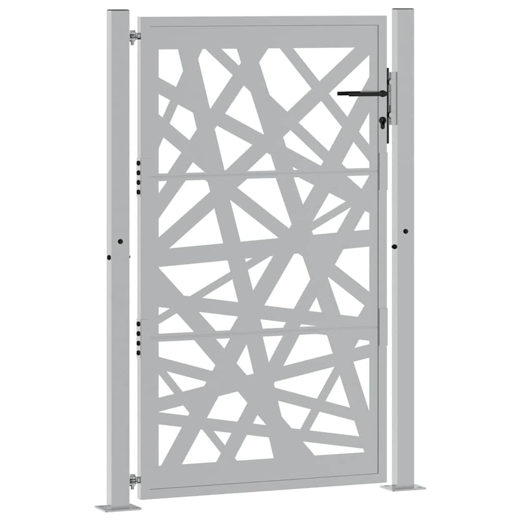 vidaXL Πύλη κήπου 105x155 cm από καιρικό χάλυβα Light Design