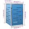 vidaXL Πλαίσιο για Κάδο Απορρ. με Ρόδες 69x77,5x112,5 εκ Αν. Ατσάλι