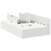 vidaXL Κρεβάτι με αποθηκευτικό χώρο με αποθήκευση Λευκό 120 x 200 cm