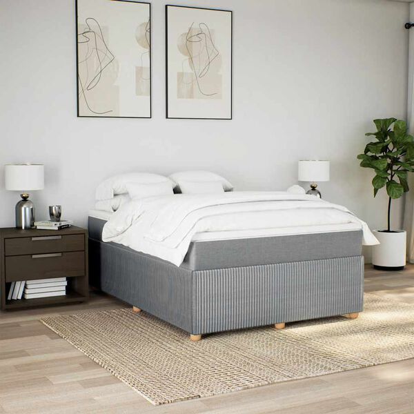 vidaXL &Kappa;&rho;&epsilon;&beta;ά&tau;&iota; Boxspring &mu;&epsilon; &Sigma;&tau;&rho;ώ&mu;&alpha; &Alpha;&nu;&omicron;&iota;&chi;&tau;ό &Gamma;&kappa;&rho;&iota; 140x200 &epsilon;&kappa;. &Upsilon;&phi;&alpha;&sigma;&mu;ά&tau;&iota;&nu;&omicron;