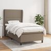 vidaXL &Kappa;&rho;&epsilon;&beta;ά&tau;&iota; Boxspring &mu;&epsilon; &Sigma;&tau;&rho;ώ&mu;&alpha; Taupe 100 x 200 &epsilon;&kappa;. &Upsilon;&phi;&alpha;&sigma;&mu;ά&tau;&iota;&nu;&omicron;