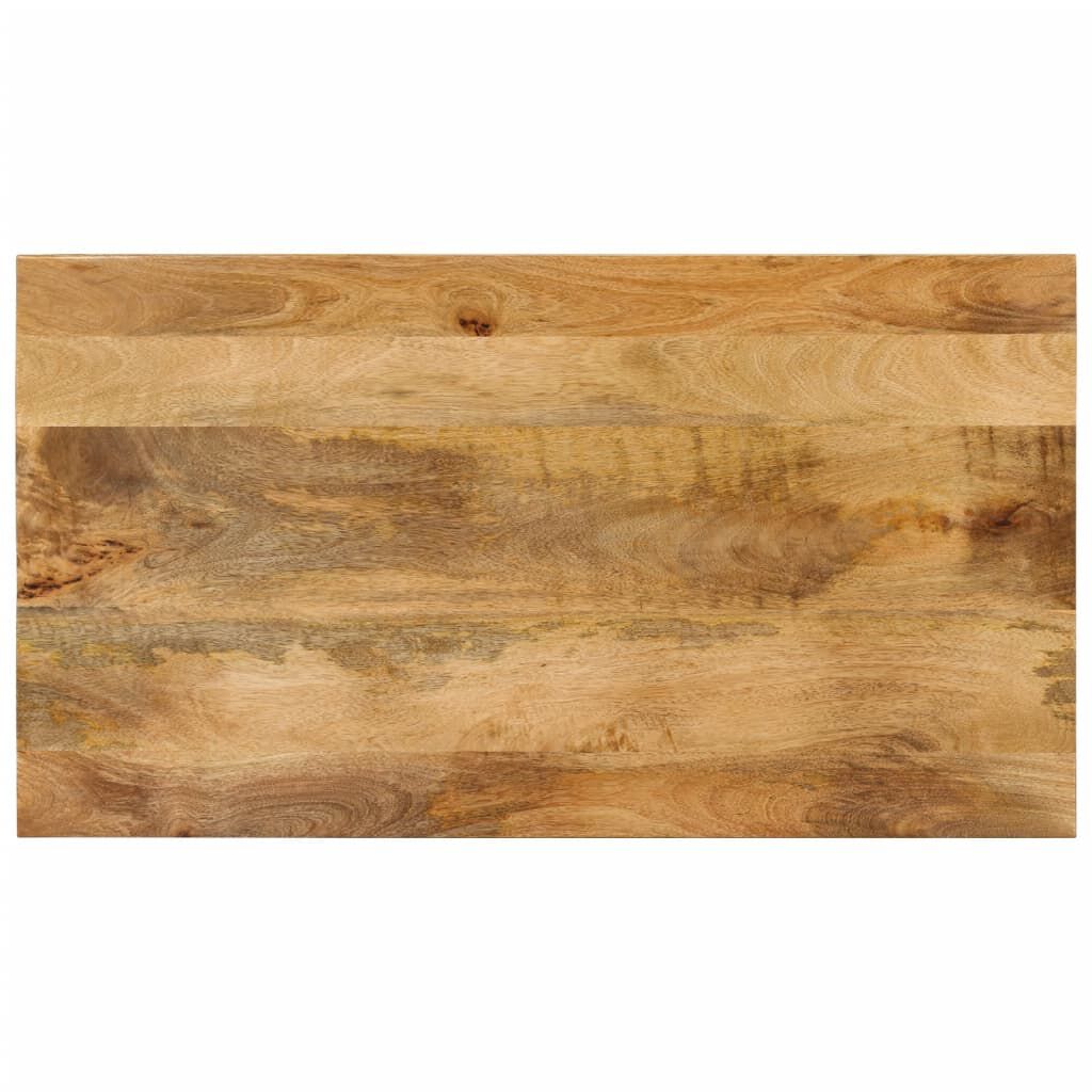 vidaXL Τραπεζάκι Σαλονιού 2 Επ. 100x55x38εκ. Μασίφ Ξύλο Μάνγκο/Ατσάλι