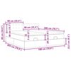 vidaXL Οθωμανικό κρεβάτι με στρώματα & LEDs Μαύρο 180x200cm Velvet