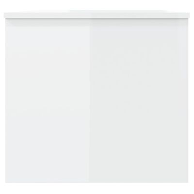 vidaXL Τραπεζάκι Σαλονιού Γυαλ. Λευκό 102x50,5x46,5 εκ. Επεξεργ. Ξύλο