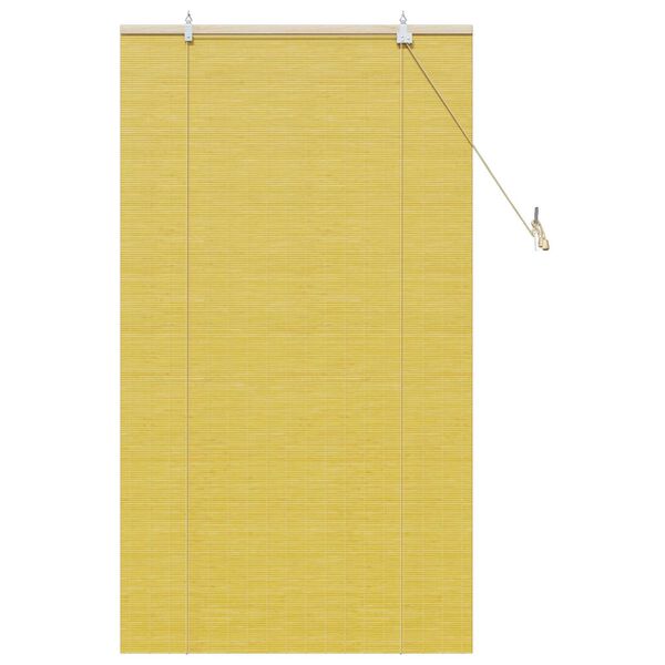 vidaXL Ρολά και Σκίες Παραθύρων Κίτρινο 80 x 160 cm Μπαμπού