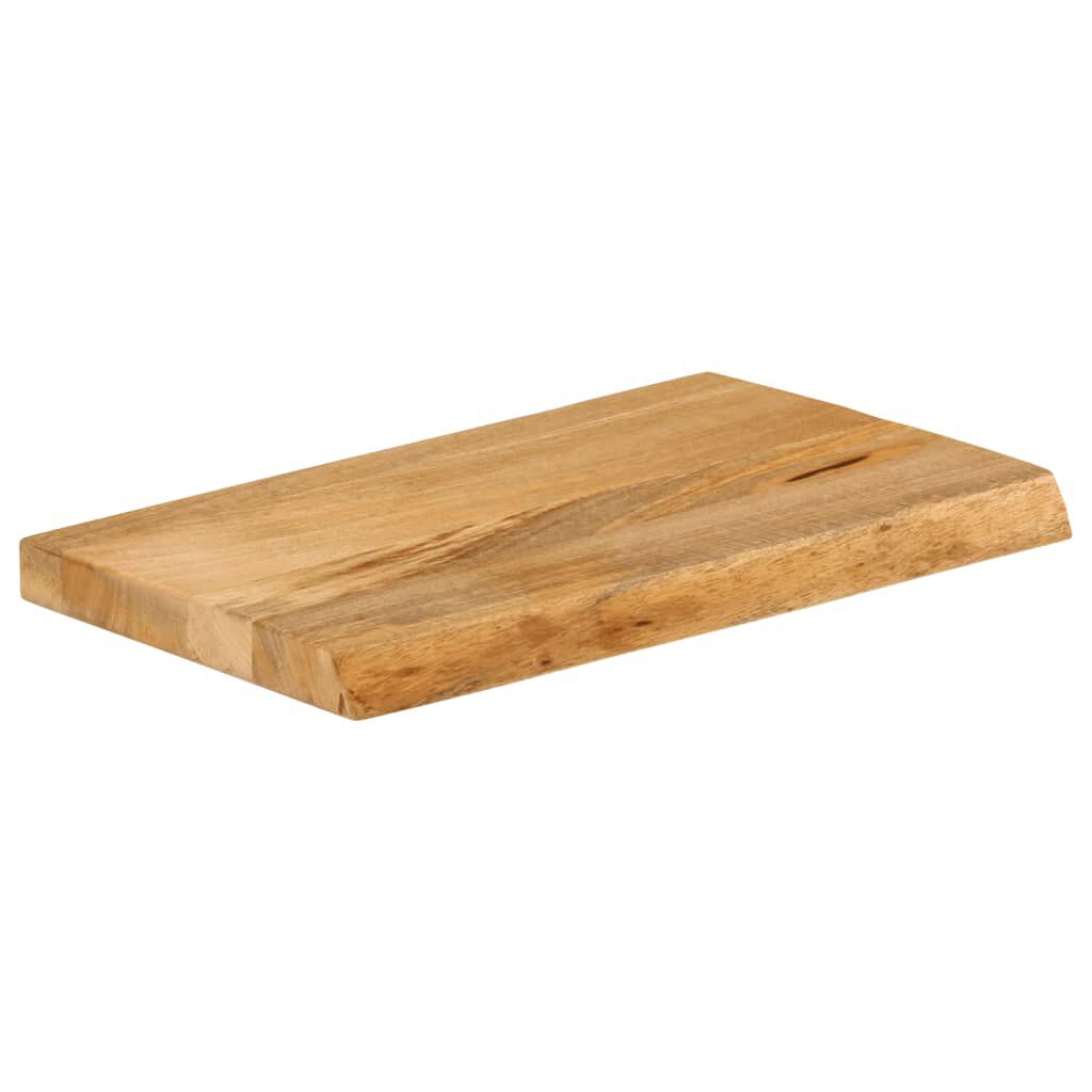 vidaXL Επιφάνεια Τραπεζιού 40x20x3,8 εκ. Live Edge Μασίφ Ξύλο Μάνγκο